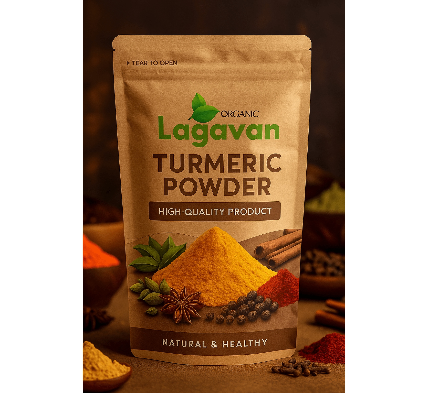Turmeric Powder (Haldi) 800g - Lagavan