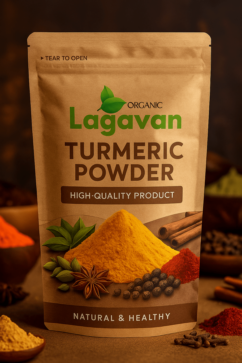 Turmeric Powder (Haldi) 800g - Lagavan